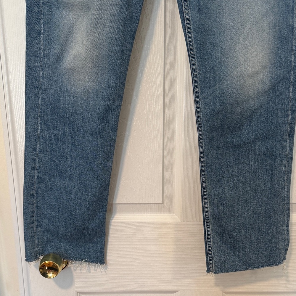 MOTHER Denim The Tomcat Flood Fray Women’s Size 32 ‘TASTY WAVES’ Color - Picture 4 of 13